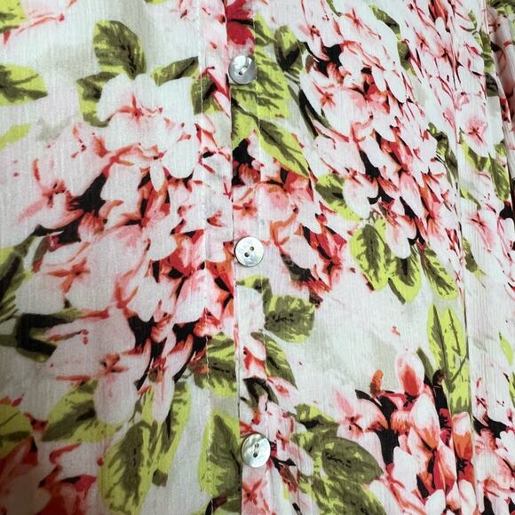 J. Jill Dresses J. Jill Pebble Hydrangea Floral Midi Dress Size Large - Picture 8 of 8